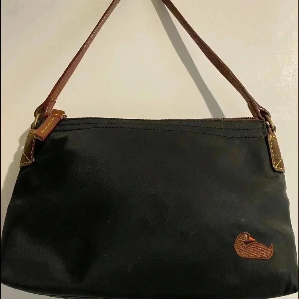 Dooney & Bourke small Black nylon/ hobo bag